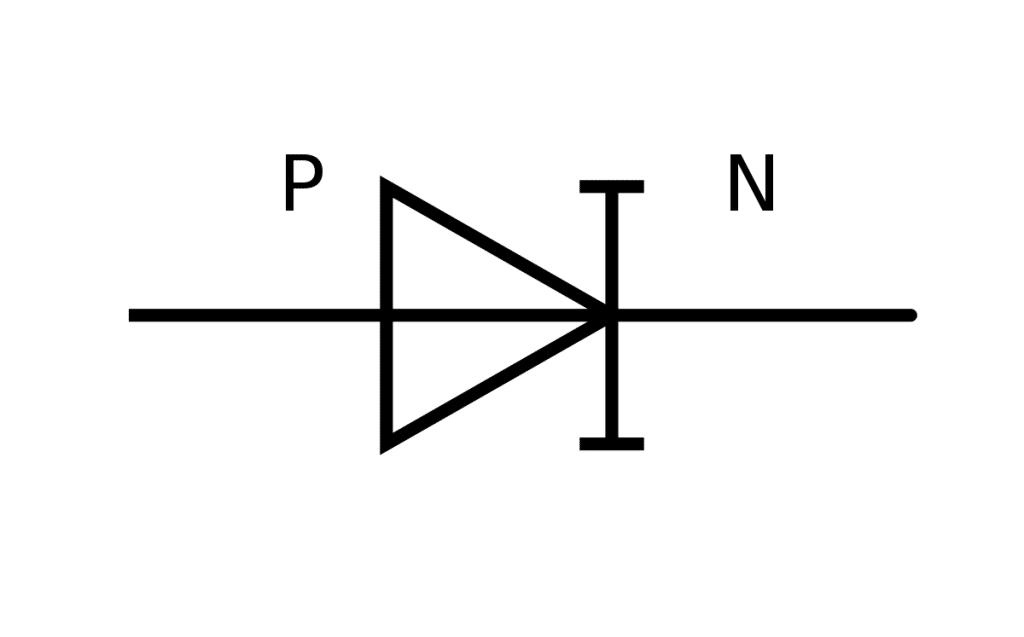 symbol of backward diode